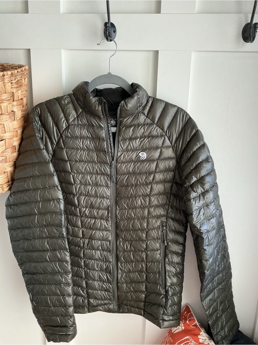 Mountain Hardwear Olive Green Quilted Packable Puffer Jacket